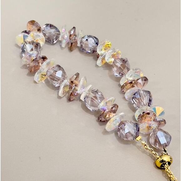 Purple Swarovski Beaded Bracelet - Picture 5 of 5